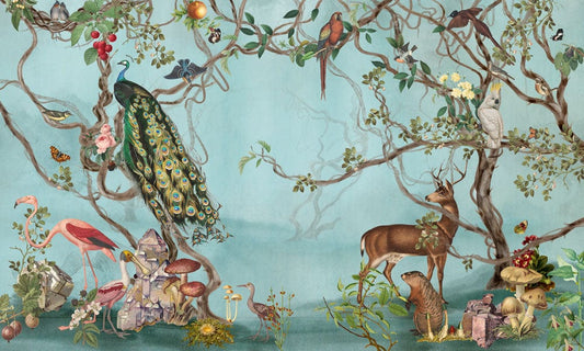 Jungle Animals Family Wall Murals