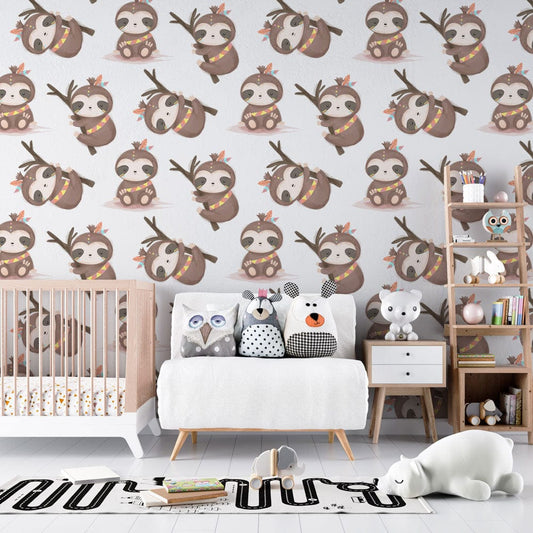 Sloth Baby Wall Murals