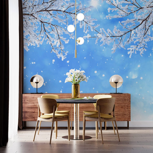 Dancing Snow Wall Murals