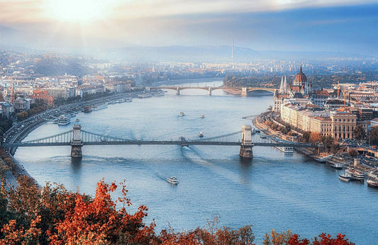 Budapest River Wall Murals