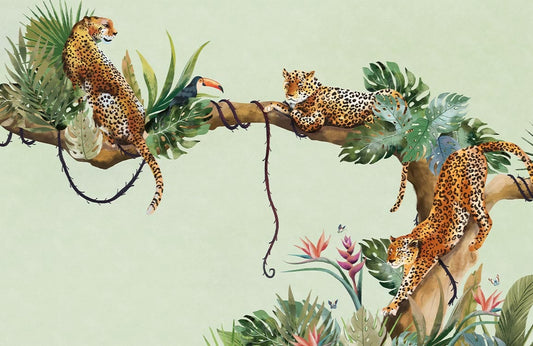 Cheetah Jungle Wall Murals