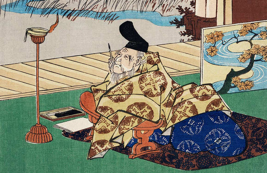 Kakinomoto No Hitomaro Wall Murals