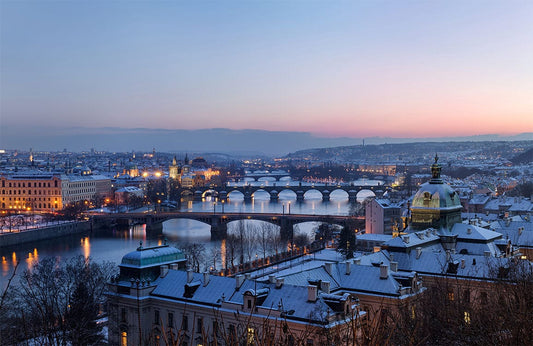 Prague Dusk Wall Murals