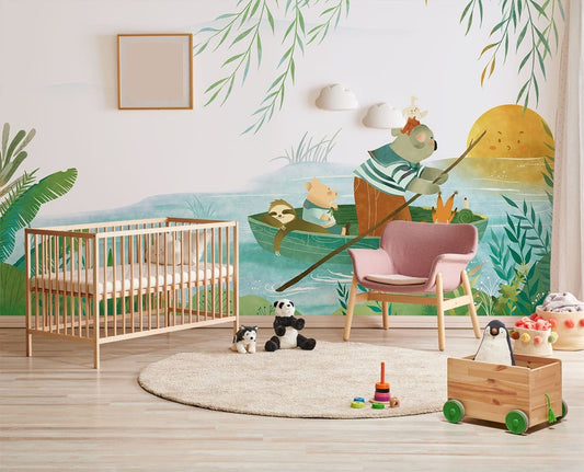 Chasing The Moonlight II Wall Murals