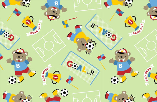 Bear & Soccer Wall Murals