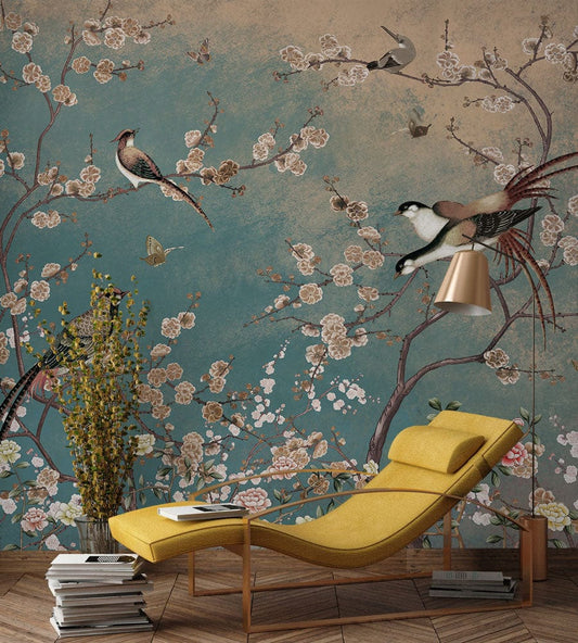 Birds Meeting Wall Murals