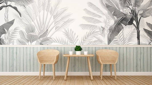 Black & White Forest Wall Murals