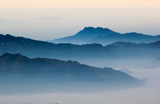 Blue Misty Mountain Wall Murals