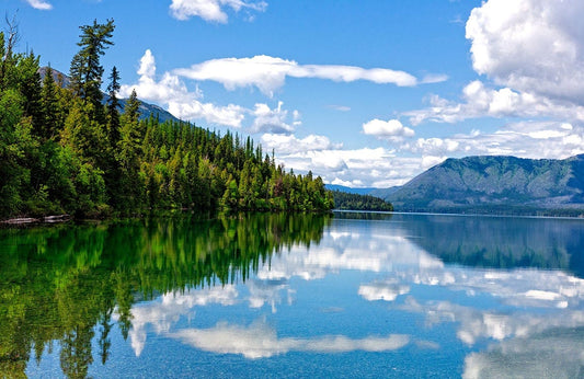 Blue Sky & Lake Wall Murals