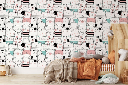 Cute Cats Wall Murals