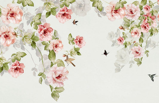 China Rose II Wall Murals