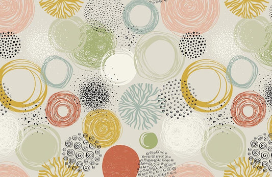 Abstract Circles Wall Murals