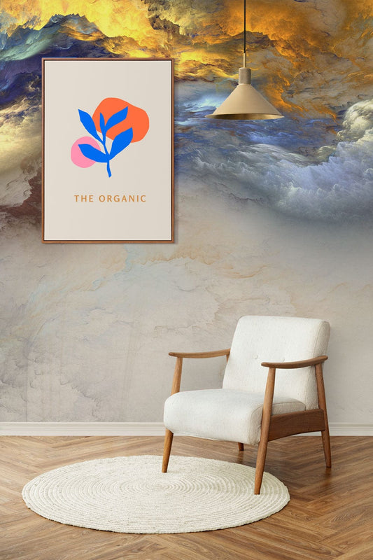 Colorful Painting Clouds Wall Murals