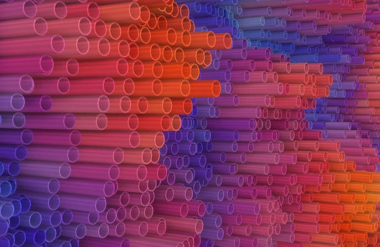 Colorful Pipelines Wall Murals