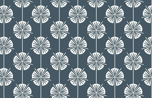 Contemporary Floral Pattern Wall Murals