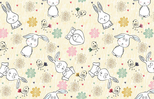 Cute Bunny Wall Murals