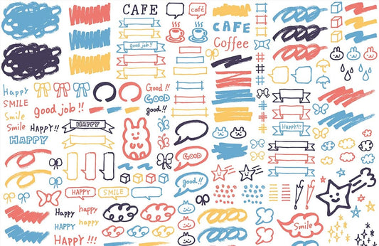 Cute Colourful Graffiti Wall Murals