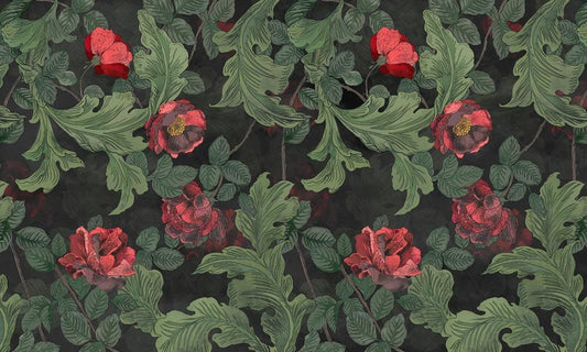 Dark Dying Flowers Wall Murals