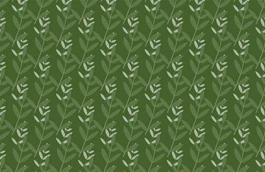 Dark Green Leaves Wall Murals