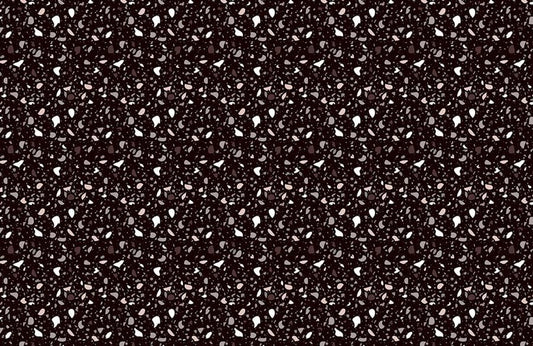 Dark Brown Terrazzo Wall Murals
