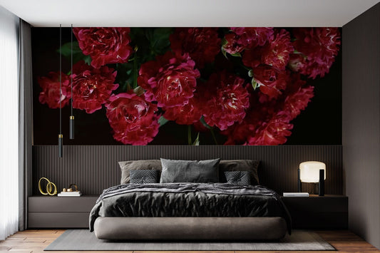 Dark Night Rose Wall Murals