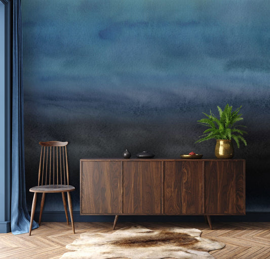 Dark Watercolor Wall Murals