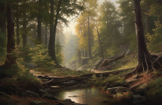 Forest Stream Wall Murals