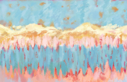 Dreamy Mountain & Lake ll Wall Murals