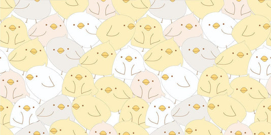 Egg Yellow Birds Wall Murals