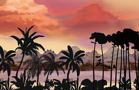 Sunset Glow Wall Murals