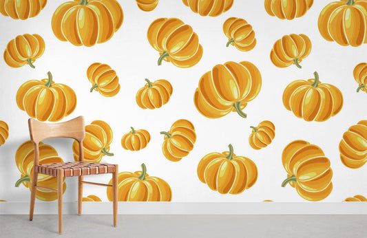 Floating Pumpkins Wall Murals