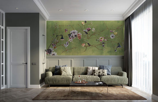 Flower Branch Art Wall Murals