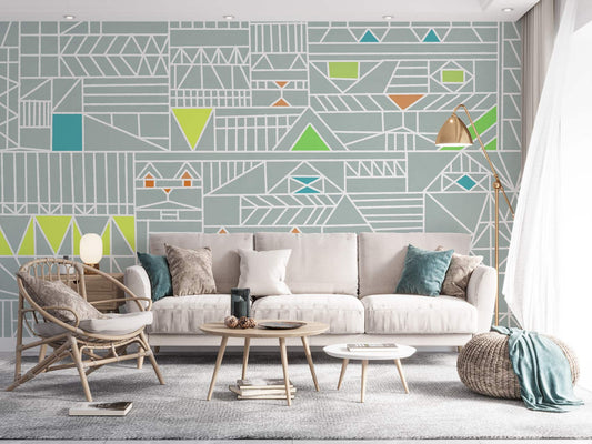 Geometric Pattern Wall Murals