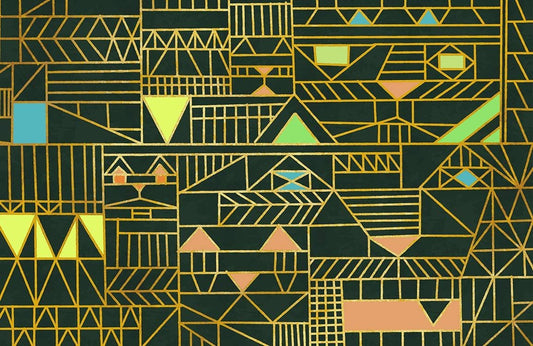 Geometric Pattern II Wall Murals