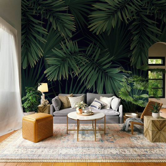 Green Leaves Wall Murals