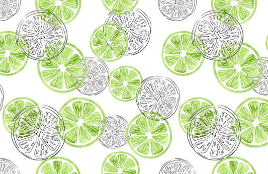 Green Lemon Wall Murals