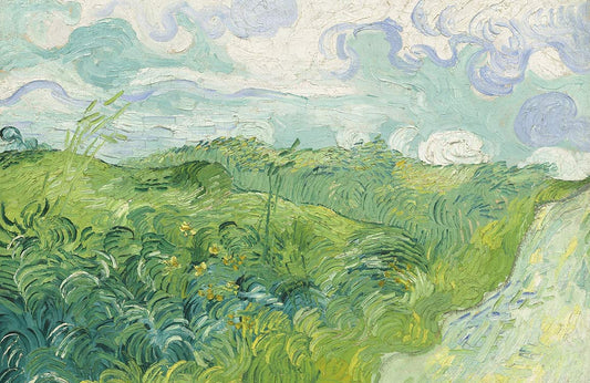 Green Wheat Fields Wall Murals