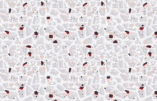 Gray Terrazzo Wall Murals