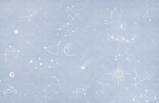 Grey Star Wall Murals