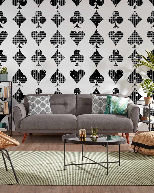 Grid Poker Wall Murals