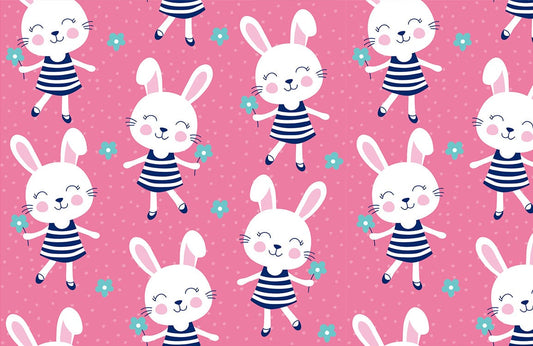 Happy Bunny Wall Murals