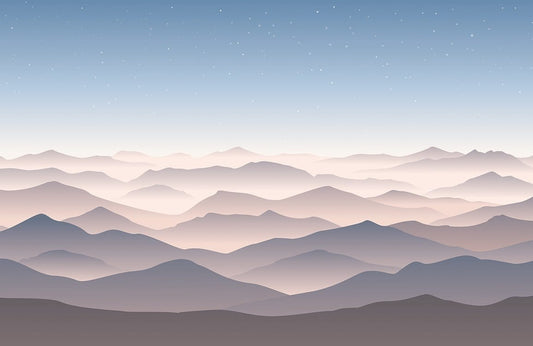 Hills & Stars Wall Murals