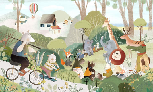 Animal Family Wall Murals