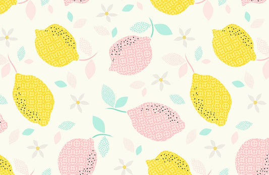 Lemon Pattern Wall Murals