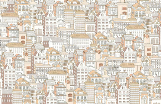 Line Drawing House II Wall Murals