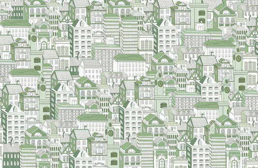 Line Drawing House IV Wall Murals