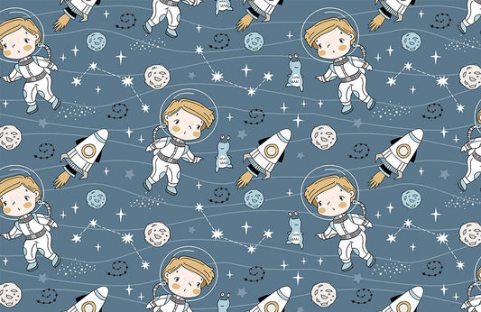 Astronaut's Astral Journey Wall Murals