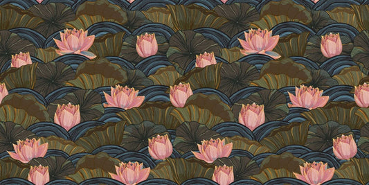 Lotus in Pool Wall Murals