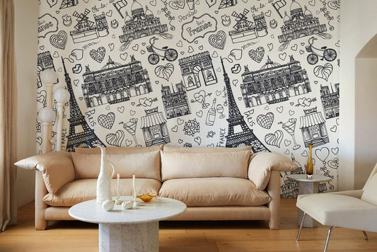 Love Paris Wall Murals