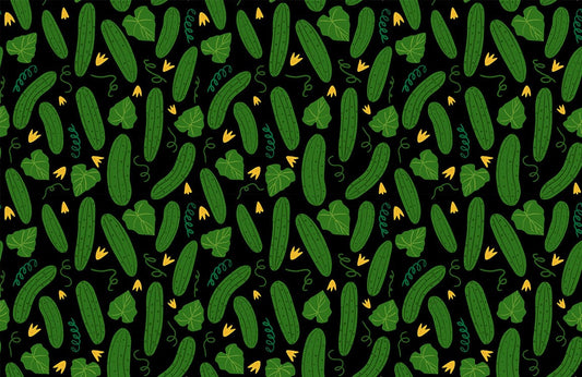 Cucumber Pattern Wall Murals